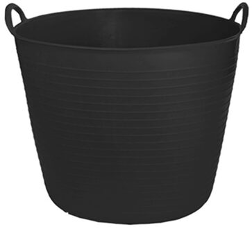 CM Flexibele kuip/emmer - zwart - 42 liter - kunststof - 45 x 37 cm