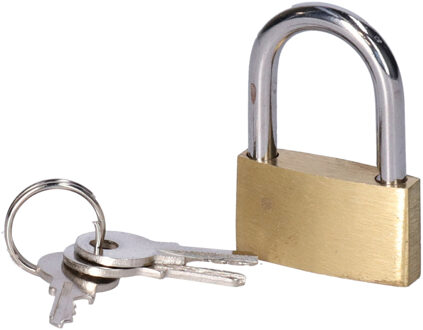 CM Hangslot met sleutel - 30 mm beugel - 3 sleutels - 3,5 x 2 x 0,5 cm