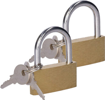 CM Hangslot met sleutel - 40 mm beugel - 3 sleutels - 2x3.2x0.5 cm