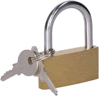 CM Hangslot met sleutel - 40 mm beugel - 3 sleutels - 4x3.5x0.5 cm