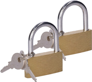 CM Hangslot met sleutel - 45 mm beugel - 3 sleutels - 2x4.2x0.5 cm