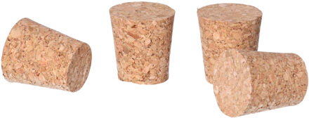 CM Hobby/diy kurken - 4x - 2,4 x 2,5 cm - knutsel kurk - hobby en creatief