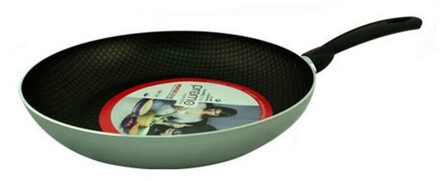 CM Koekenpan/hapjespan - Alle warmtebronnen geschikt - anti-aanbaklaag - zilver - dia 26 cm