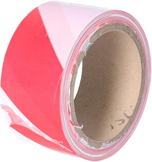 CM Markeringstape - wit en rood - 1x rol?- 50mm x 1m - binnen/buiten