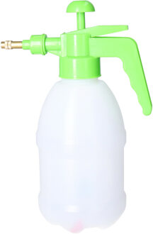 CM Plantenspuit met hoge druk sproeier/vernevelaar - kunststof - 1 liter - groen/wit - 28 cm