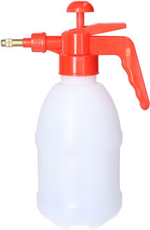 CM Plantenspuit met hoge druk sproeier/vernevelaar - kunststof - 1 liter - rood/wit - 28 cm