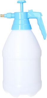 CM Plantenspuit met hoge druk sproeier/vernevelaar - kunststof - 3 liter - blauw/wit - 34 cm