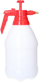 CM Plantenspuit met hoge druk sproeier/vernevelaar - kunststof - 3 liter - rood/wit - 34 cm