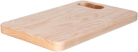CM Snijplank blank hout - met handvat - 30 x 19 cm - keuken serveerplanken/broodplanken