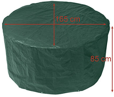 CM Tuintafel beschermhoes - groen - polyester - waterafstotend - 165 x 85 cm