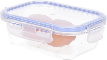 CM Vershoudbakje/lunchbox - luchtdicht - met clips - glas - 16 x 11 x 6 cm - 420 ml