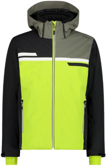 CMP Heren Color Block Ski Jas CMP , Green , Heren - 2XL