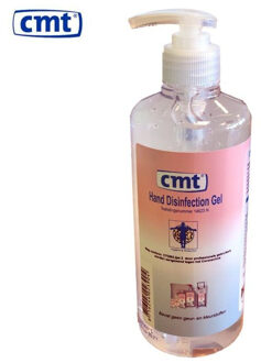 CMT Hand Desinfectie alcoholgel met pompje 500ml | Handdesinfectie