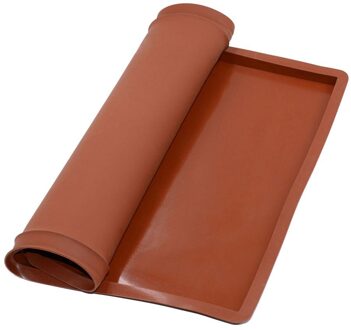 Cn 1 Pc Zwitserse Roll Matten Anti-aanbak Keuken Accessoires Cake Rolls Mallen Cake Pad Siliconen Bakken Tapijt Mat Gebak Gereedschap Rood