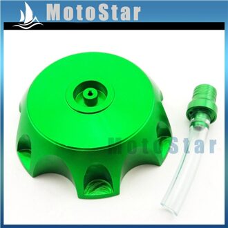 CNC Aluminium Gas Brandstoftank Cover Cap Voor Chinese Gemaakt Pit Dirt Motor Trail Bike 50 70 90 110 125 140 150 160cc groen