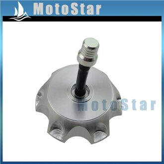 CNC Aluminium Gas Brandstoftank Cover Cap Voor Chinese Gemaakt Pit Dirt Motor Trail Bike 50 70 90 110 125 140 150 160cc zilver