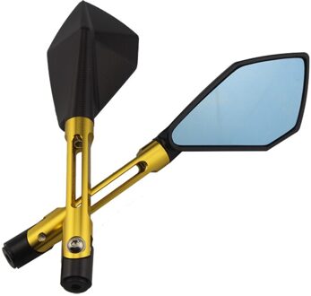 CNC Aluminium Motorbike Stuur Spiegels Achteruitkijkspiegel 6 Kleuren Spiegel voor Honda X-ADV 750 Grom MSX125 MSX125SF goud