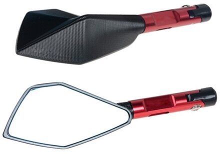 CNC Aluminium Motorbike Stuur Spiegels Achteruitkijkspiegel 6 Kleuren Spiegel voor Honda X-ADV 750 Grom MSX125 MSX125SF rood