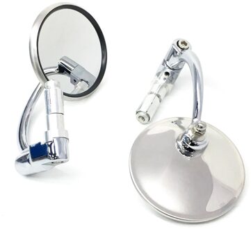 Cnc Aluminium Motorfiets Achteruitkijkspiegel Side Spiegel Met 8/10Mm Schroeven Universele Retro Gemodificeerde Motor Cafe Racer Achteruitrijcamera spiegels