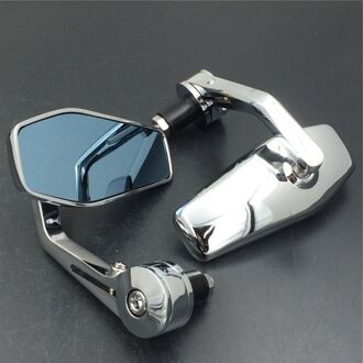 CNC Anti-glare Rear Side Achteruitkijkspiegels Voor 7/8 "22mm Stuur Bar End Universele Motorcycle Cafe Racer straat Fiets Scooter
