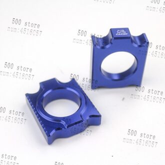 Cnc Billet Voorwiel Hub Spacers Wiel Busher Voor YZ250F YZ450F Dirt Bike Mx Motocross Off Road Motorfiets blauw
