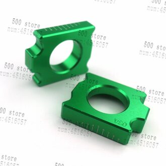 Cnc Billet Voorwiel Hub Spacers Wiel Busher Voor YZ250F YZ450F Dirt Bike Mx Motocross Off Road Motorfiets groen