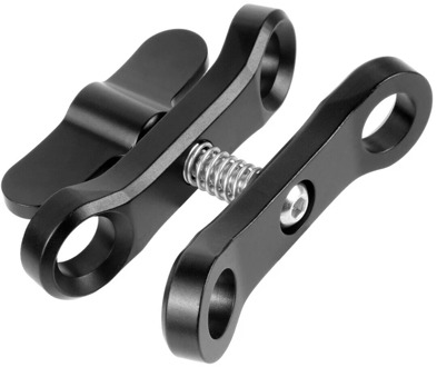 CNC Butterfly Clip Diving Clamp Light Connector Ball Head Mount Tripod Adapter for Go Pro 7 Sports SLR Cameras Underwater