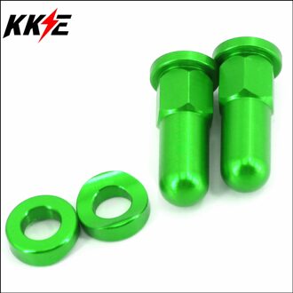 Cnc Groen Billet Velg Lock Covers Wasmachines Voor Kawasaki KX125 KX250 KX250F KX450F