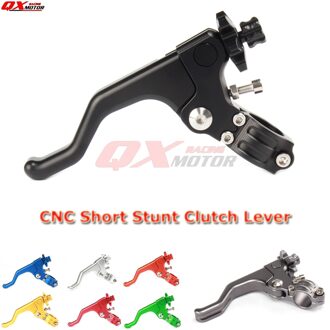 Cnc Korte Stunt Koppelingshendel Baars Motorfiets Rem Koppeling Hevels Voor Fit CR80/125 Crf 250R/X 450R /X XR650R rood