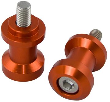 Cnc Motorfiets Achterbrug Spoelen Sliders Achter Stand Houders Voor Ktm 250 390 790 Duke 690 Duke Smc Oranje