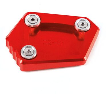 CNC Motorfiets Side Stand Extension Pad Uitbreiding Kickstand Plaat Voor Honda NC700S/X CBR600RR CBR650F CBR600F CBR500R CBR250R rood