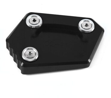 CNC Motorfiets Side Stand Extension Pad Uitbreiding Kickstand Plaat Voor Honda NC700S/X CBR600RR CBR650F CBR600F CBR500R CBR250R zwart