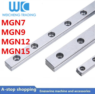 cnc parts 1pc MGN7 MGN9 MGN12 MGN15 300 400 500 600 800mm miniature linear rail slide for cnc machined