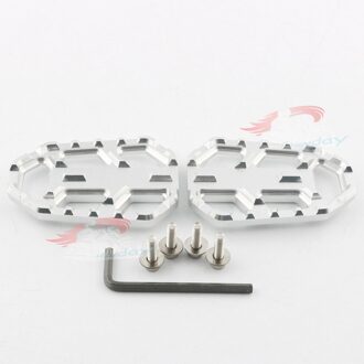 CNC Tanden voetsteunen Voor KAWASAKI Z750 04-12 Z750S 99-06 Z1000 03-09 Z1000SX motorfiets accessoires front footpegs Zilver