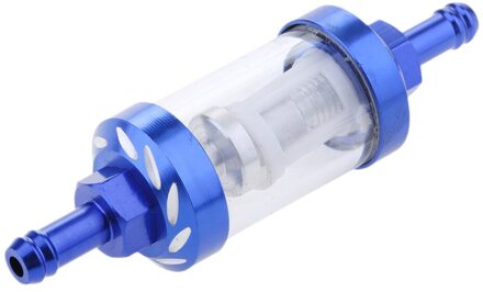 Cnc Universele Scooter Dirt Pit Bike Go Kart 8Mm 5/16 "Gas Fuel Filter Blauw
