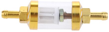 Cnc Universele Scooter Dirt Pit Bike Go Kart 8Mm 5/16 "Gas Fuel Filter Goud