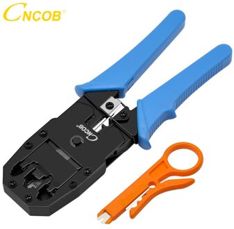 CNCOB Kabel Crimper, 3 in Modulaire Krimptang Voor crts, strips, en crimps 8P8C/RJ-45, 6P6C/RJ12, 6P4C/RJ-11, 4P4C/4P2C