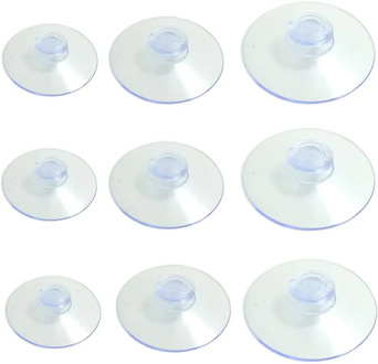 CNCRAFT 30PCS/Pack Clear Plastic Suction Cup Sucker Pads Without Hooks 3 Size MIX 20 mm,30 mm, 40 mm,