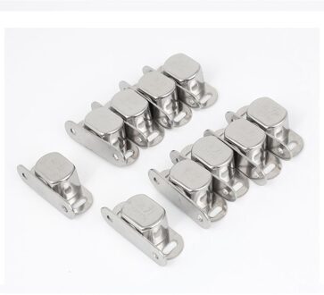 Cnim 10 Stuks Silver Metal Enkele Magneet Slot Voor Kast Deur Kast