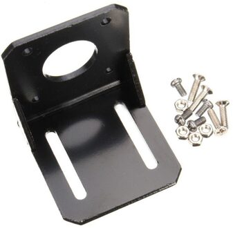 CNIM Gelegeerd Staal montagebeugel voor 42mm NEMA 17 stappenmotor met Schroeven Zwart