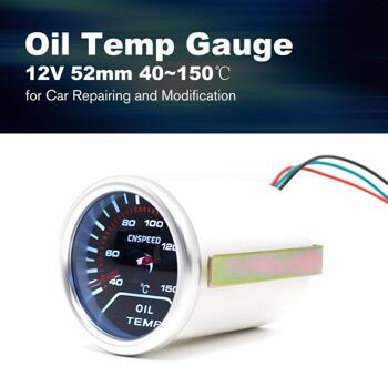 Cnspeed 12V 150 °C Auto Led Digitale Olie Temp Gauge Meter 52 Mm Smoke Lens Temperatuurmeter Universele voor Auto Modificatie