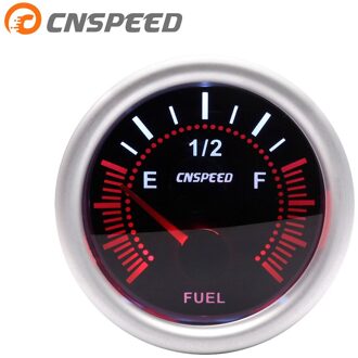 CNSPEED 12V 2 ''52mm Auto Brandstofmeter Meter Universele Rook Lens Met Brandstof Sensor e-1/2-F Auto Gauge