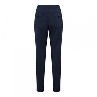 &co women broek penny comfort twill navy Blauw - XXL