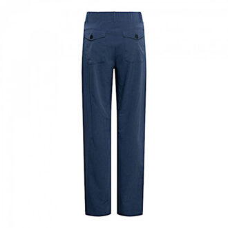 &co women broek posie travel indigo - maat XL Blauw