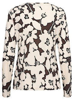&co women top vigo big flower chocolate multi Veelkleurig - S