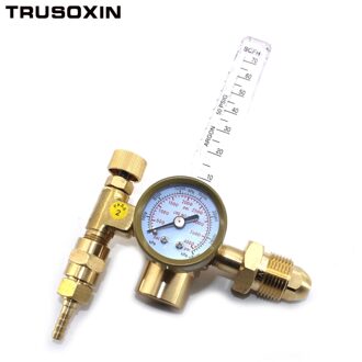 CO2 Argon Reduceerventiel Flow Meter Regelklep Regulator Verminderde Druk Gas Flowmeter Lassen Flowmeter Weld Gauge