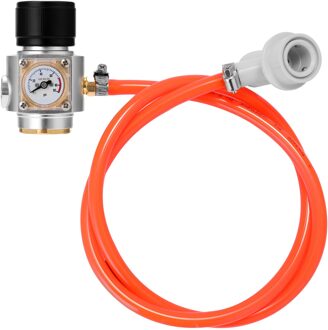 CO2 Mini Gas Charger 0-90 PSI Gauge voor Soda Water Bier Kegerator marinier blauw