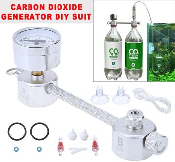 CO2 Systeem DIY Kit CO2 Generator voor Planten Aquarium DIY CO2 Kit Onder Druk w/Bubble Counter Vis & Aquatische levert