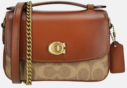 Coach Cassie crossbody tas tan rust Bruin