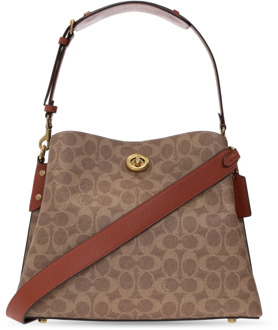 Coach Dames Handtassen Willow Shoulder Bag - Beige